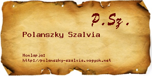 Polanszky Szalvia névjegykártya
